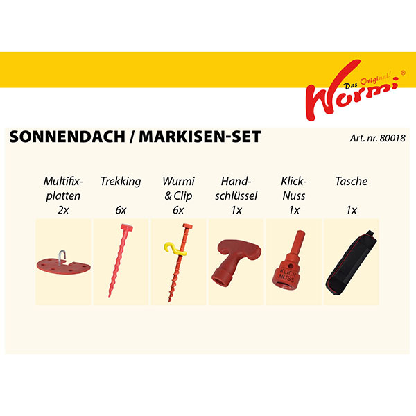 "Wurmi" Sonnendach- / Markisen-Set