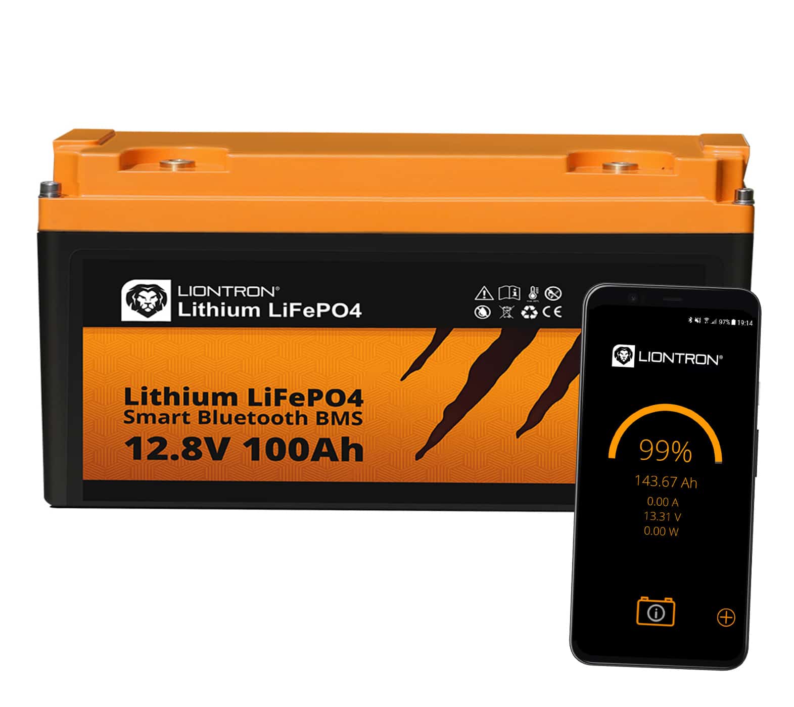LIONTRON LiFePO4 12,8V 100 Ah LX Smart BMS mit Bluetooth