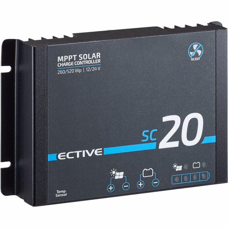 ECTIVE SC20 Solar-Laderegler MPPT / bis 20 A / bis 240 Wp