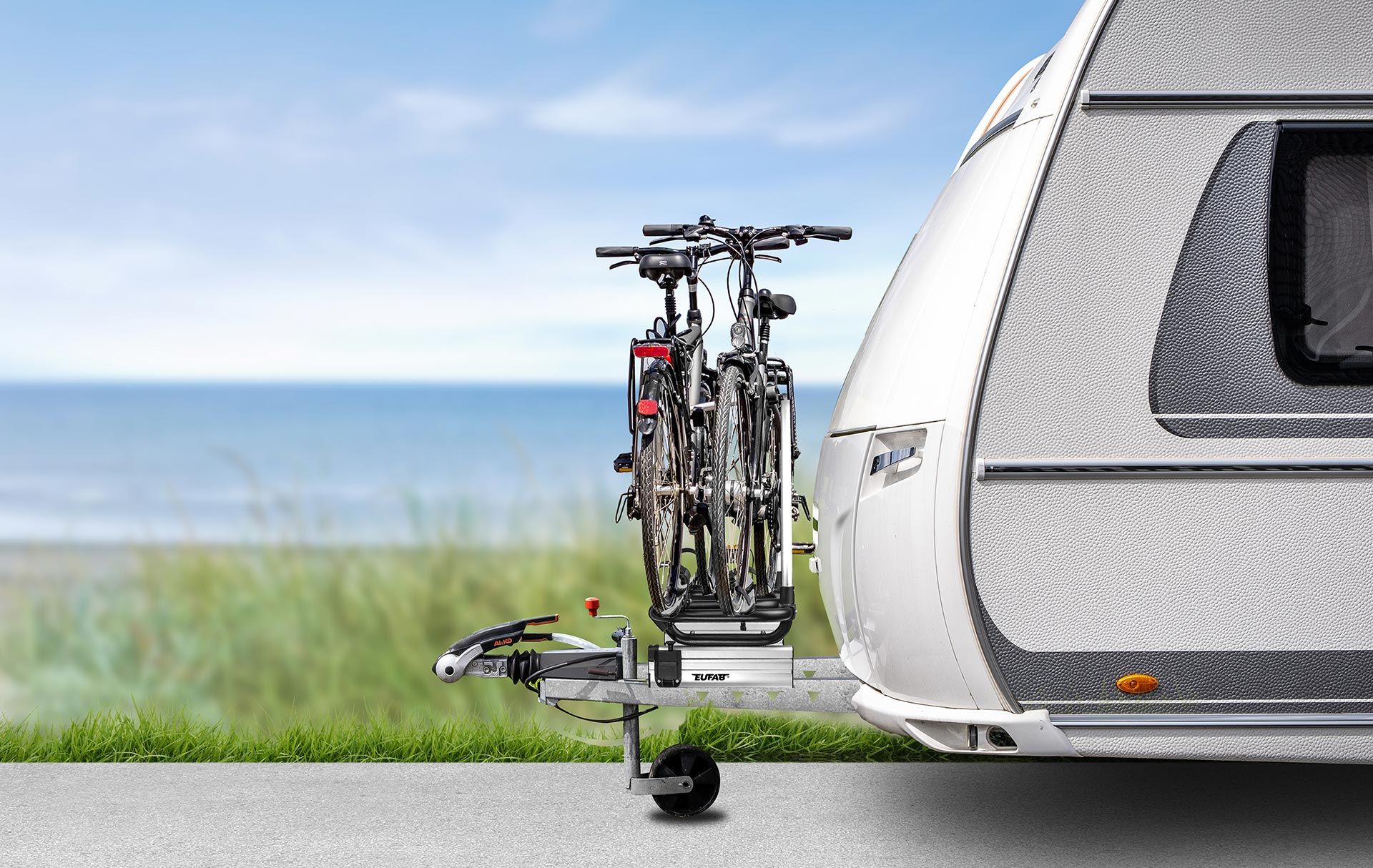 EUFAB Fahrradträger / Deichselträger BS260 Silber