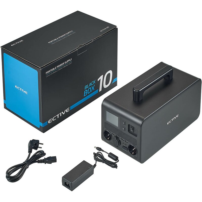 ECTIVE BlackBox 10 / LiFePO4 Powerstation mit 230 V/1000 W